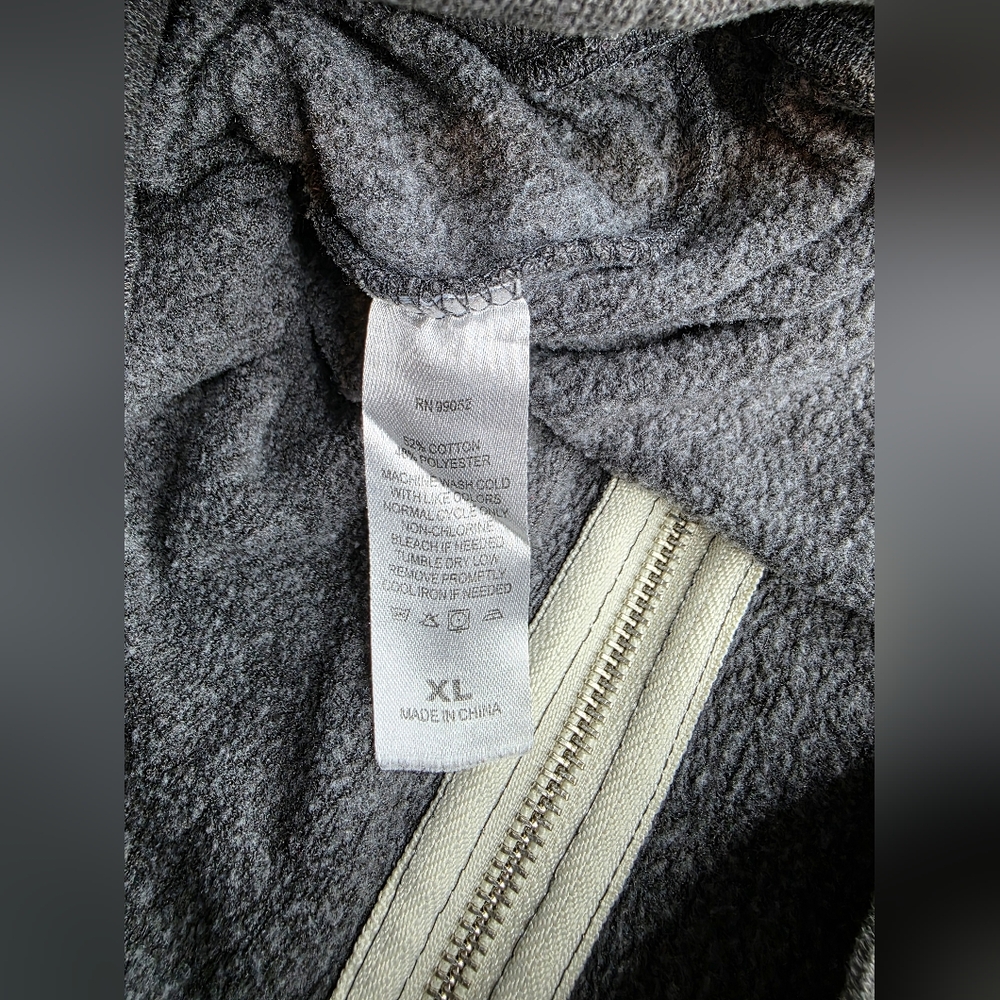 Techstyles NASA Men's Gray Zip-Up Hoodie Size XL BG2852 - Picture 8 of 11